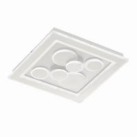 LED-DECKENLEUCHTE 49 W    50,1/50,1/5,3 cm  - Weiss, Design, Kunststoff (50,1/50,1/5,3cm) - Fischer & Honsel