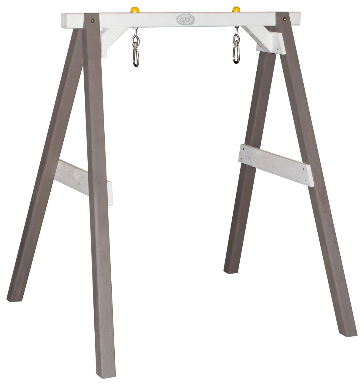 GUNGA - vit/grå, Klassisk, trä/plast (120/134/103cm)