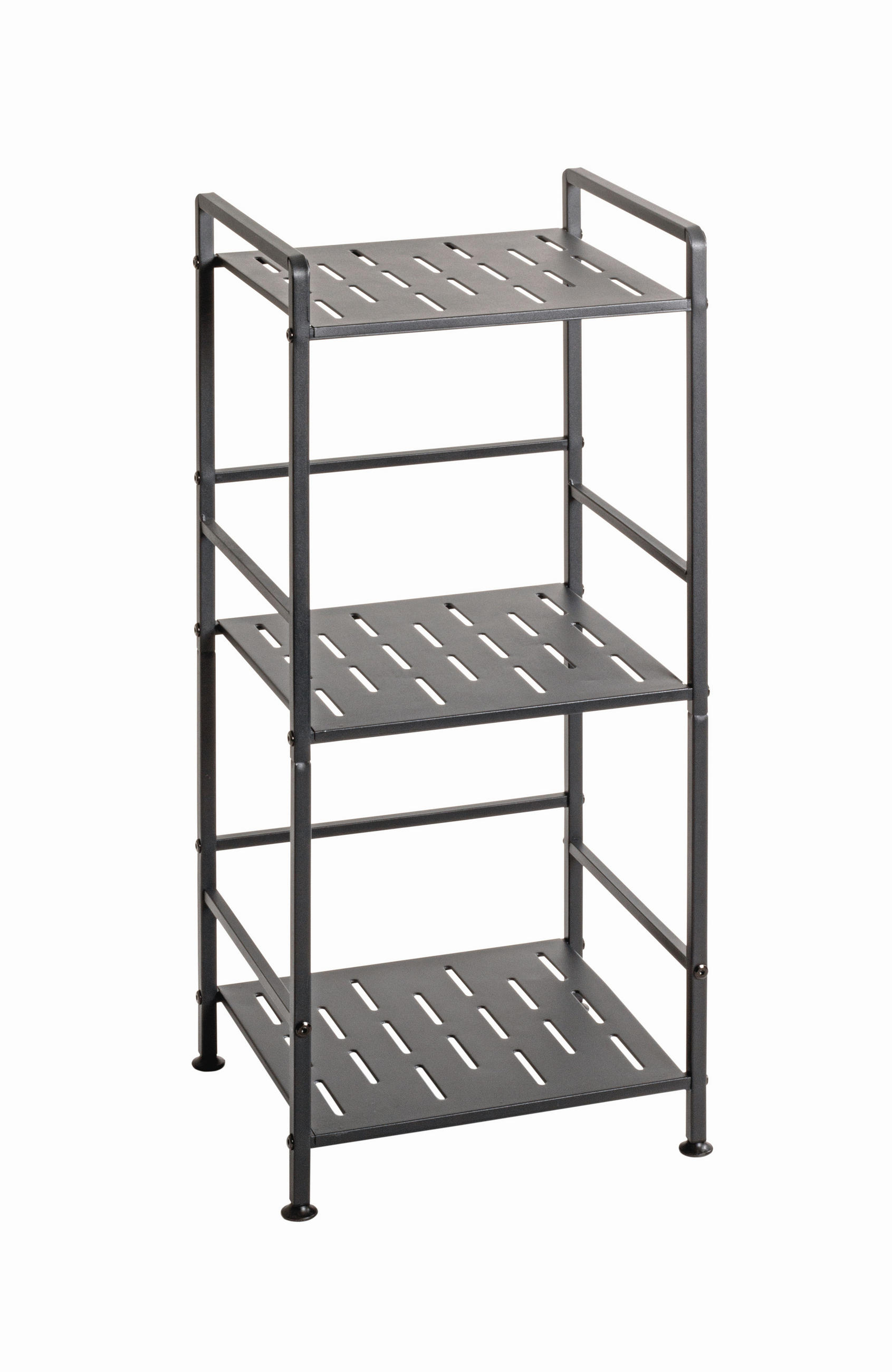 REGÁL, antracitová, ocel, 33/74/28 cm - antracitová, Design, kov (33/74/28cm)