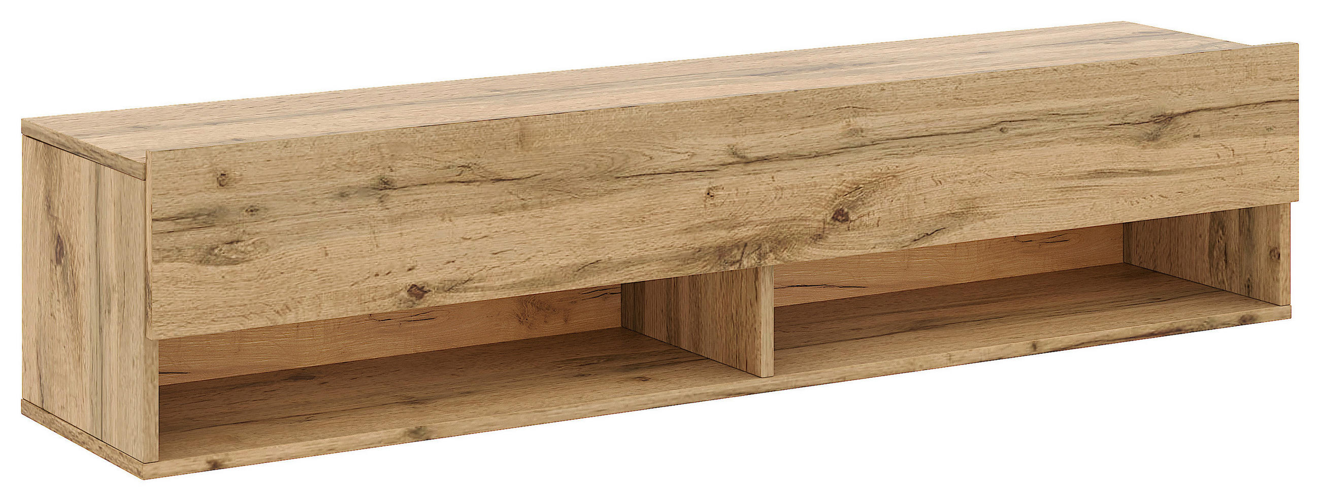 LOWBOARD DERBY  in 140/31,5/32,5 cm  - Eiche Wotan, Design, Holzwerkstoff (140/31,5/32,5cm) - Livetastic