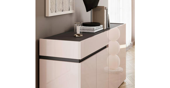 SIDEBOARD  160,2/80,1/42,6 cm 1 Schublade(n)  - Kaschmir/Anthrazit, Design, Holzwerkstoff/Kunststoff (160,2/80,1/42,6cm) - Voleo
