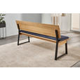 SITZBANK 150/85/56 cm  in Blau, Schwarz, Wildeiche  - Blau/Wildeiche, KONVENTIONELL, Holz/Textil (150/85/56cm) - Valnatura