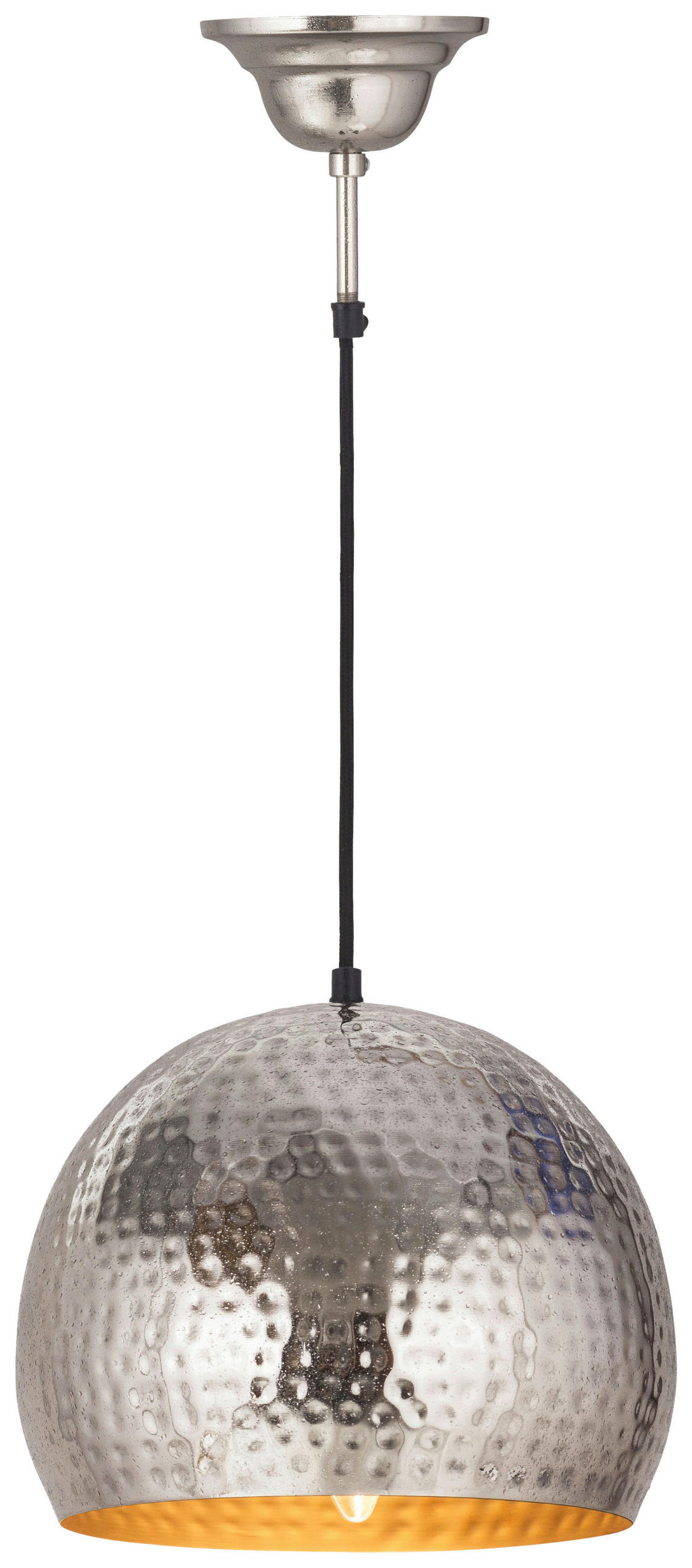 HÄNGELEUCHTE 27/27/21 cm   - Nickelfarben, Basics, Metall (27/27/21cm) - Kayoom