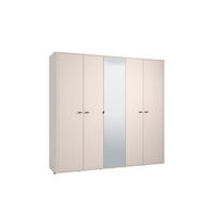 NYÍLÓAJTÓS SZEKRÉNY kasmír  - fekete/kasmír, Basics, műanyag/faalapú anyag (225/211/57cm) - Carryhome