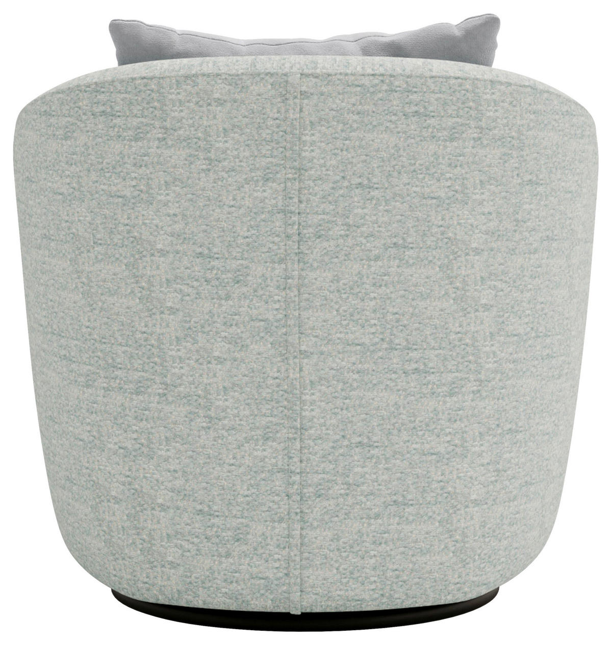 SESSEL in Plüsch, Bouclé Mintgrün  - Schwarz/Mintgrün, Design, Textil/Metall (83/80/75cm) - Livetastic