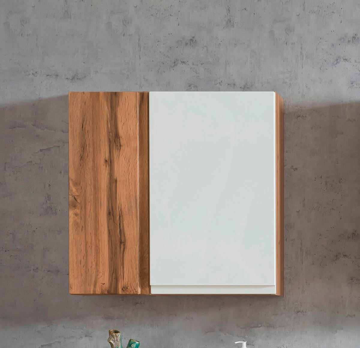 HÄNGESCHRANK 65/64/20 cm  - Weiss/Eiche Wotan, Modern, Holzwerkstoff (65/64/20cm) - Held