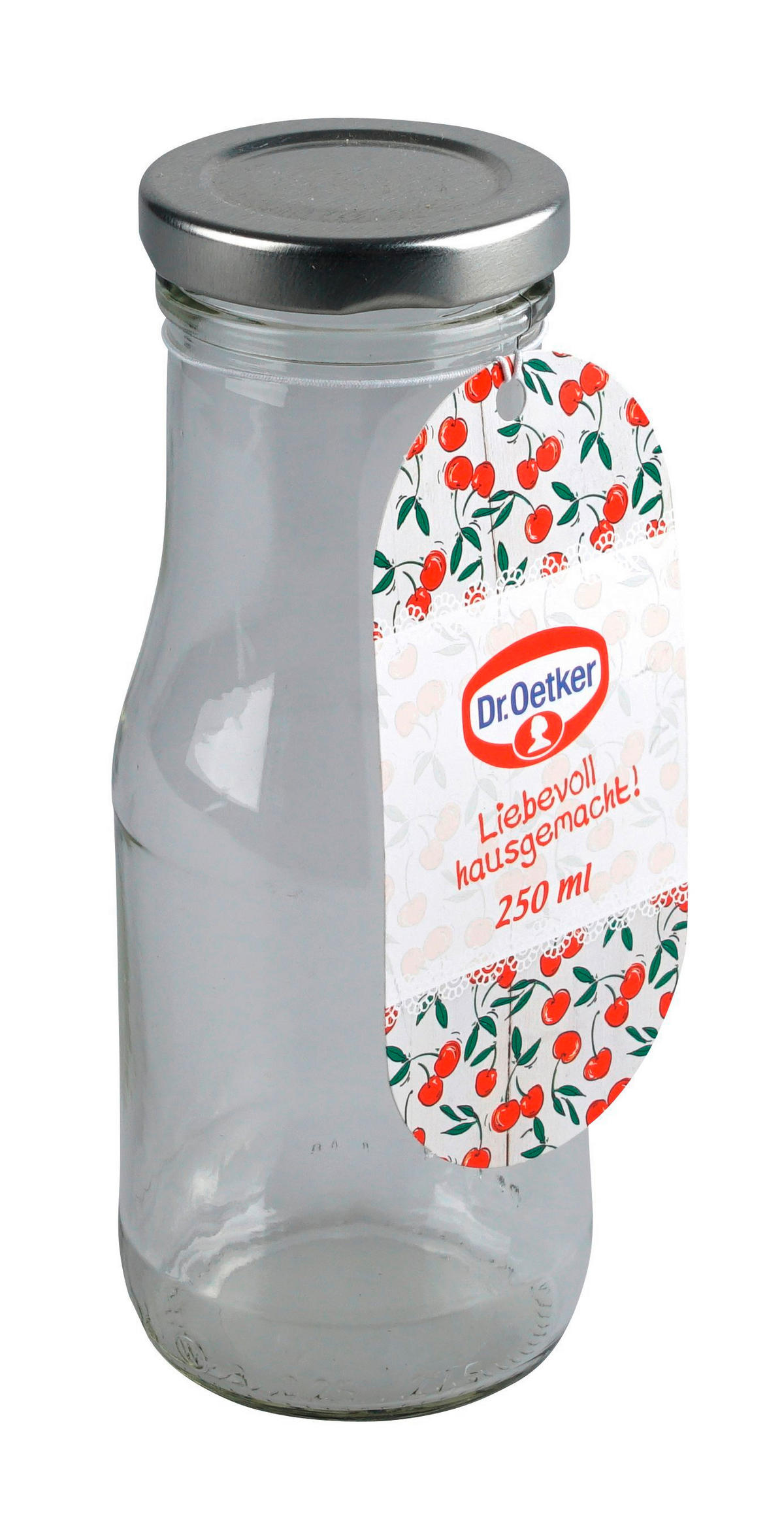 TRINKFLASCHE 0,25 l  - Klar, Basics, Glas (250ml) - Dr.Oetker