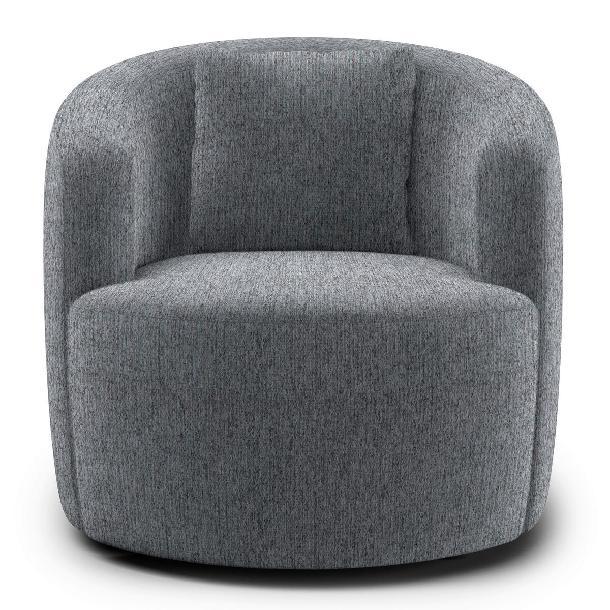 COCKTAILSESSEL in Chenille Hellgrau  - Hellgrau/Schwarz, Design, Kunststoff/Textil (81/74/81cm) - Livetastic