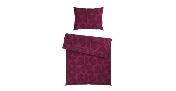 BETTWÄSCHE Satin 140/200 cm  - Bordeaux/Multicolor, KONVENTIONELL, Textil (140/200cm) - Novel