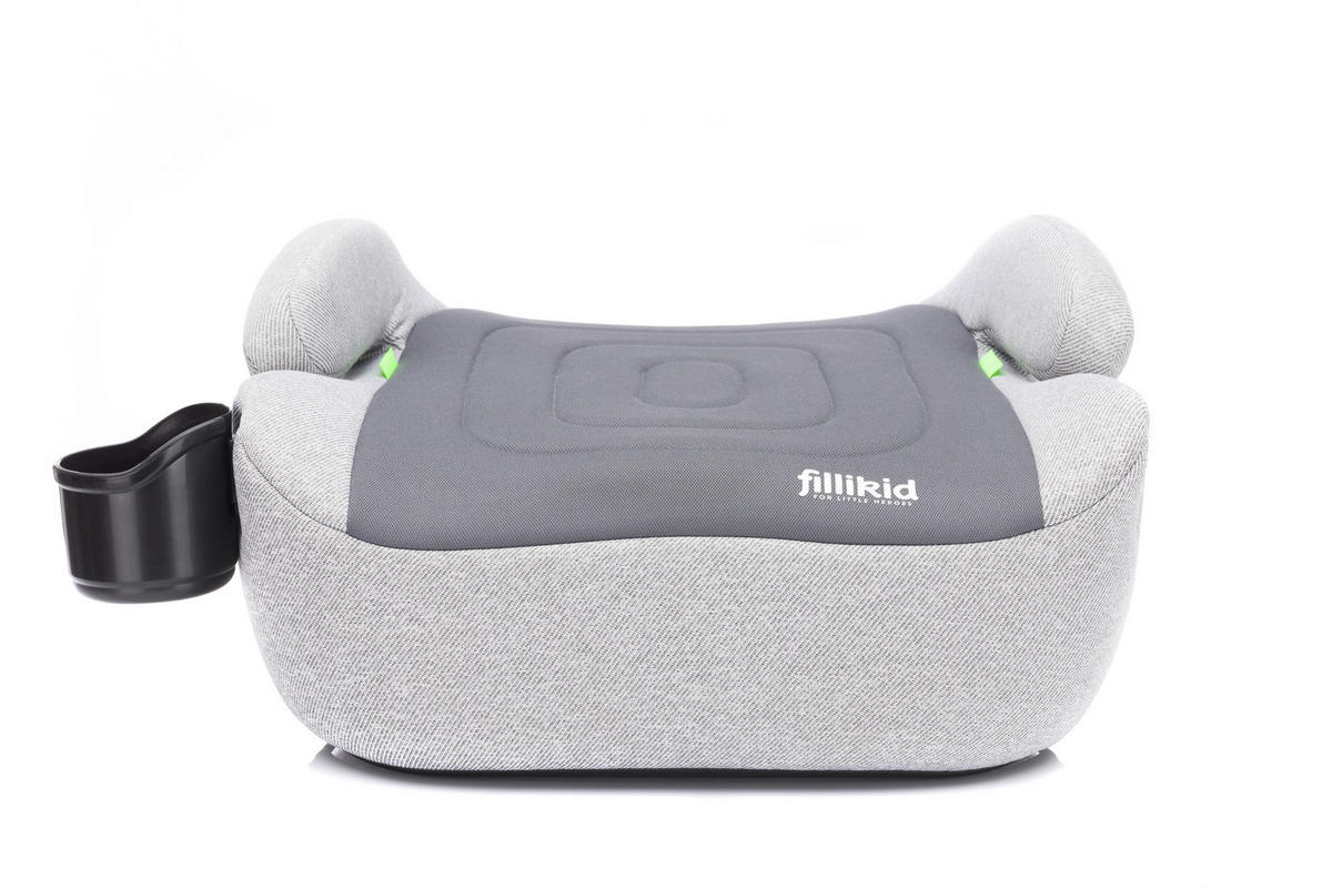 AUTOSITZERHÖHUNG Flip Auto Melange Grau   - Hellgrau/Grau, Basics, Kunststoff/Textil (41/41/21,5cm) - Fillikid