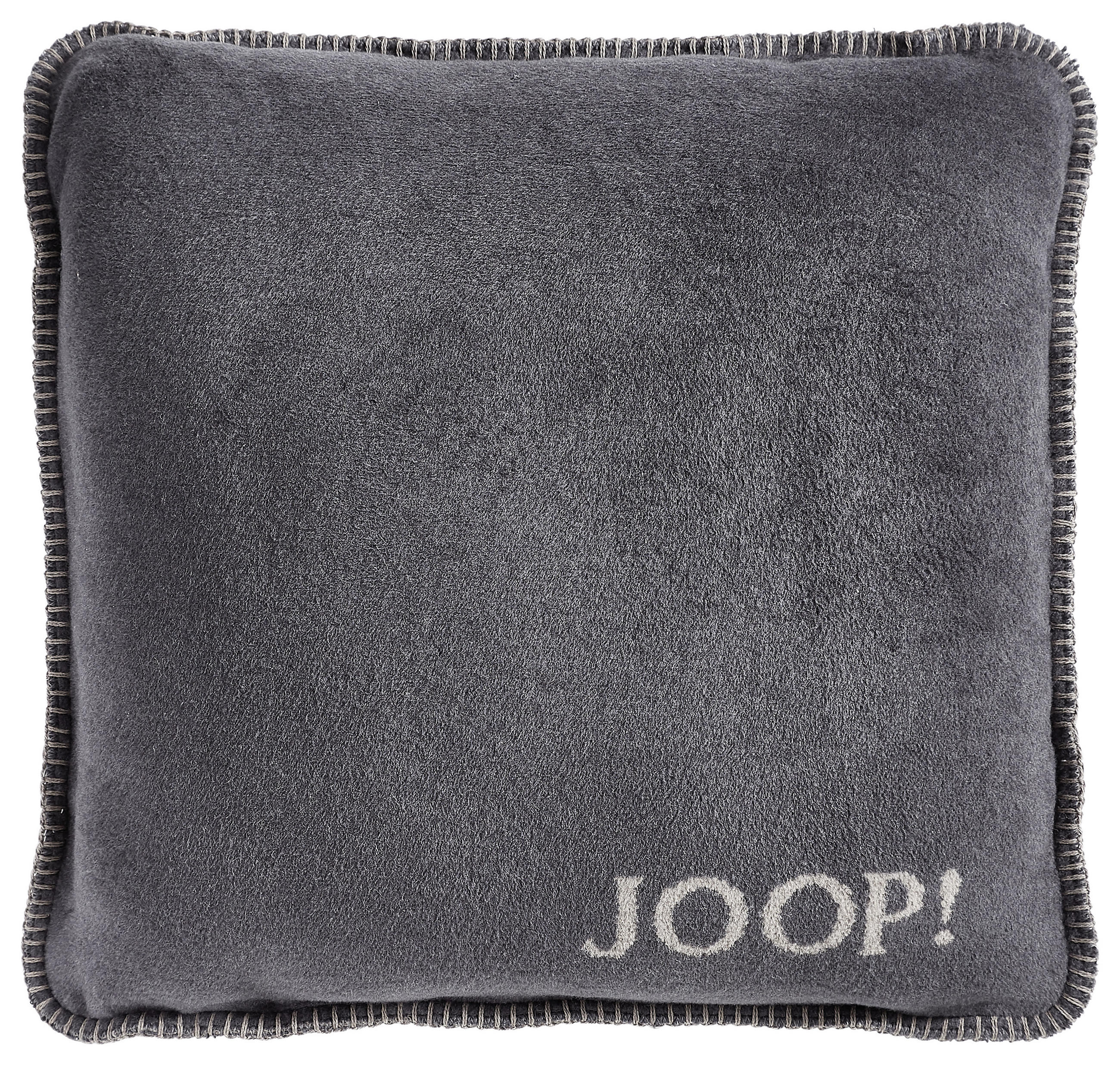 KISSENHÜLLE Uni Doubleface 50/50 cm  - Taupe/Anthrazit, Basics, Textil (50/50cm) - Joop!