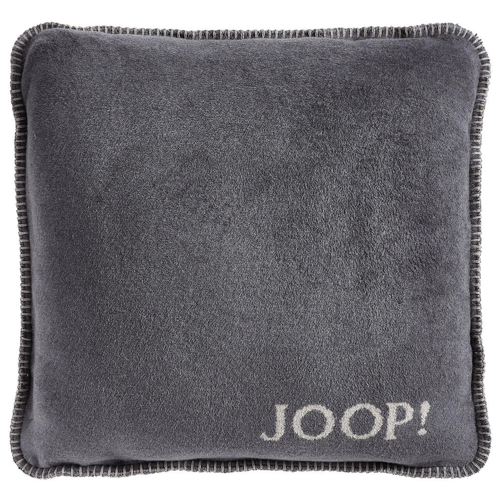 Thumbnail - Joop! Kissenhülle Uni Doubleface, Taupe, Anthrazit, Textil, Uni, 50x50 cm, Oeko-Tex® Standard 100, hochwertige Qualität,...