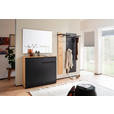 GARDEROBE 4-teilig  in 120/200/38 cm  - Eichefarben/Anthrazit, Design, Holz/Holzwerkstoff (120/200/38cm) - Moderano