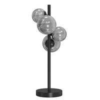 SVJETILJKA STOLNA PALOMA  - crna, Design, staklo/metal (24/24/48cm)