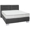 BOXSPRINGBETT 200/200 cm  in Grau  - Chromfarben/Grau, KONVENTIONELL, Textil (200/200cm) - Dieter Knoll