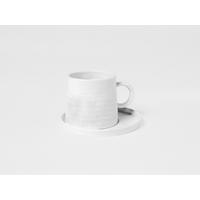 TASSE MIT UNTERTASSE  - Weiss, Basics, Keramik (13,5/8,5cm) - Räder