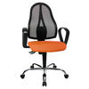 DREHSTUHL Netz Orange, Schwarz  - Schwarz/Orange, Design, Kunststoff/Textil (48/103-111/48cm) - Topstar