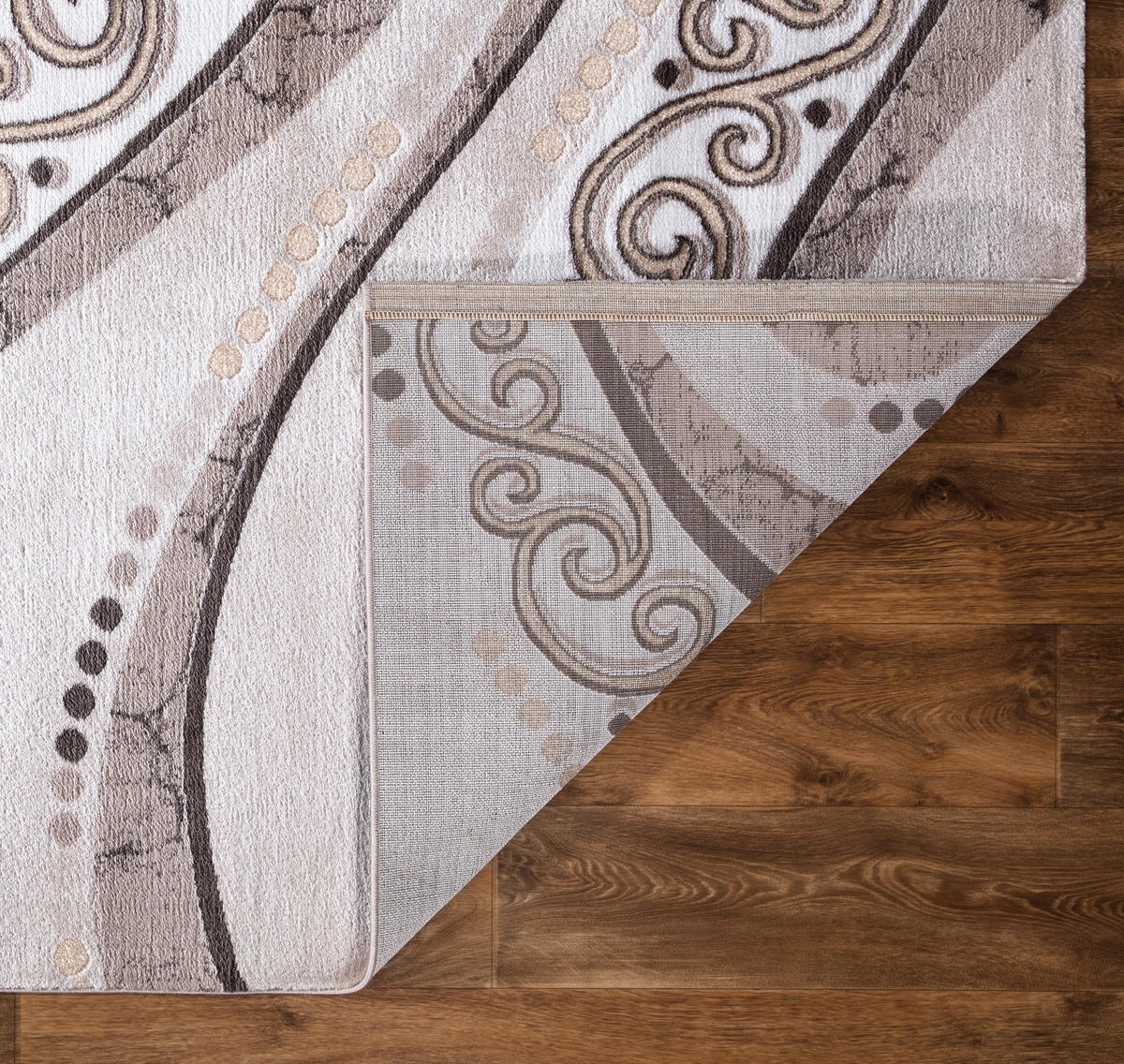 LÄUFER 80/300 cm Eleysa  - Graubraun/Creme, LIFESTYLE, Textil (80/300cm) - Novel