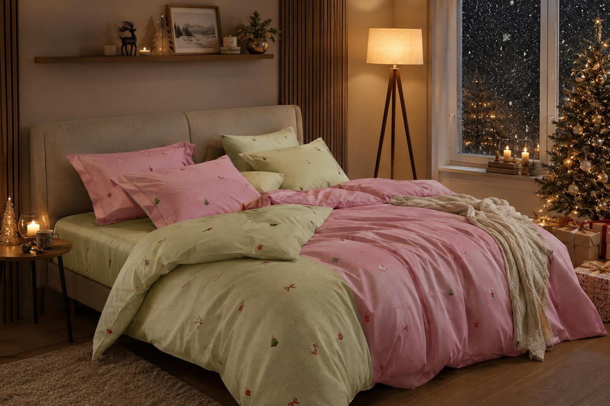 POSTELJNINA JOELLE 140/200 cm saten rdeča  - rdeča, Konvencionalno, tekstil (140/200cm) - Esprit