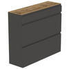 HÄNGESCHUHSCHRANK 110/97/33 cm  - Eichefarben/Anthrazit, Design, Holzwerkstoff (110/97/33cm) - Moderano