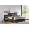 BOXSPRINGBETT 180/200 cm  in Eichefarben, Dunkelblau  - Eichefarben/Dunkelblau, Natur, Holz/Textil (180/200cm) - Valnatura