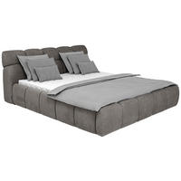 POLSTERBETT 180/200 cm  in Beige  - Beige/Schwarz, Design, Kunststoff/Textil (180/200cm) - Esposa