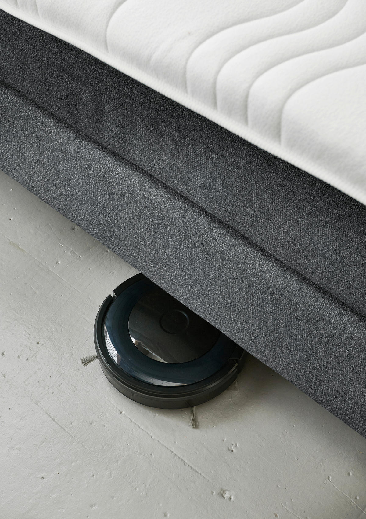 BOXSPRINGBETT 160/200 cm  in Anthrazit  - Anthrazit/Schwarz, MODERN, Kunststoff/Textil (160/200cm) - Beldomo - Sleep