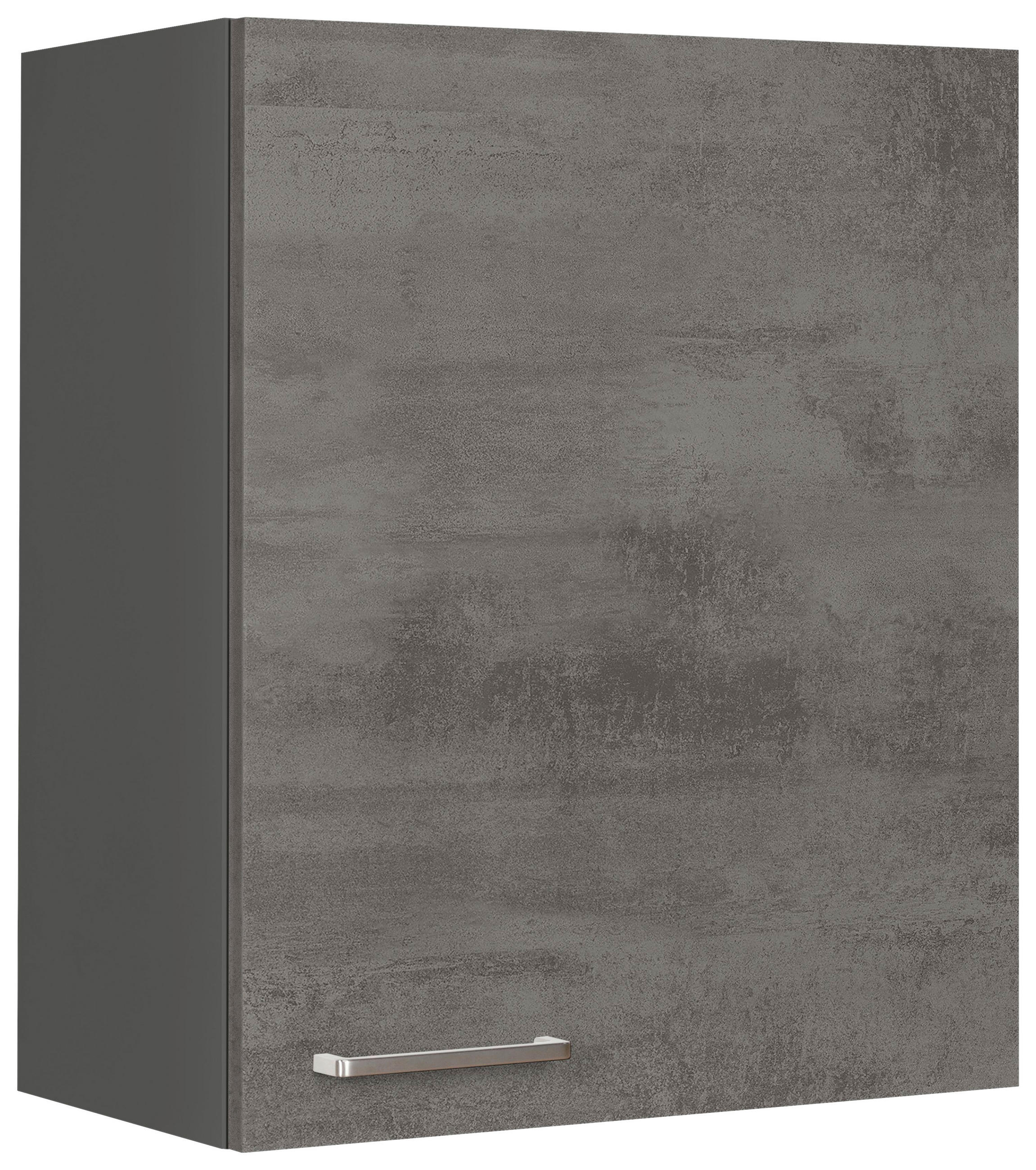 KÜCHENOBERSCHRANK 60/72/35 cm  in Schieferfarben  - Schieferfarben/Edelstahlfarben, MODERN, Holzwerkstoff (60/72/35cm) - Nobilia