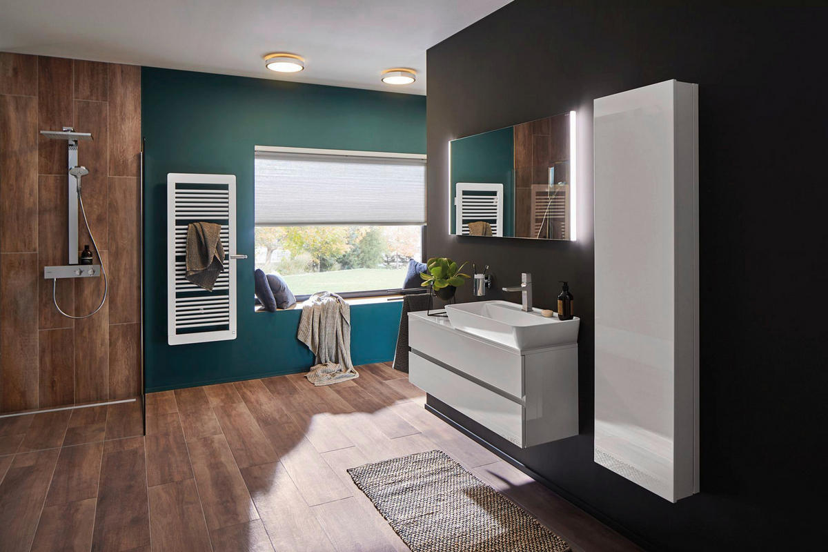 BADEZIMMER-DECKENLEUCHTE Aviar 30/6,2 cm   - Chromfarben, Design, Kunststoff (30/6,2cm) - Paulmann