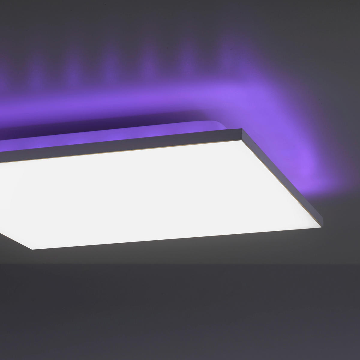 LED-DECKENLEUCHTE Gustav 45/45/7 cm   - Weiß, Design, Kunststoff/Metall (45/45/7cm)