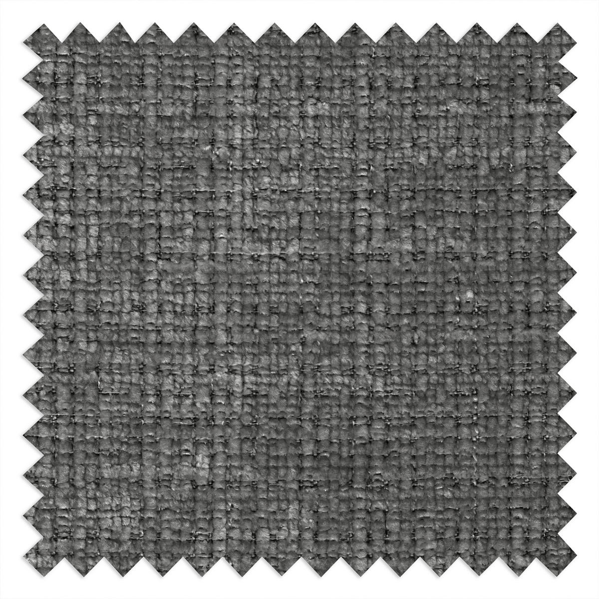 ECKSOFA Mauris Grau Chenille Rückenkissen  - Schwarz/Grau, Design, Kunststoff/Textil (233/200cm) - Livetastic