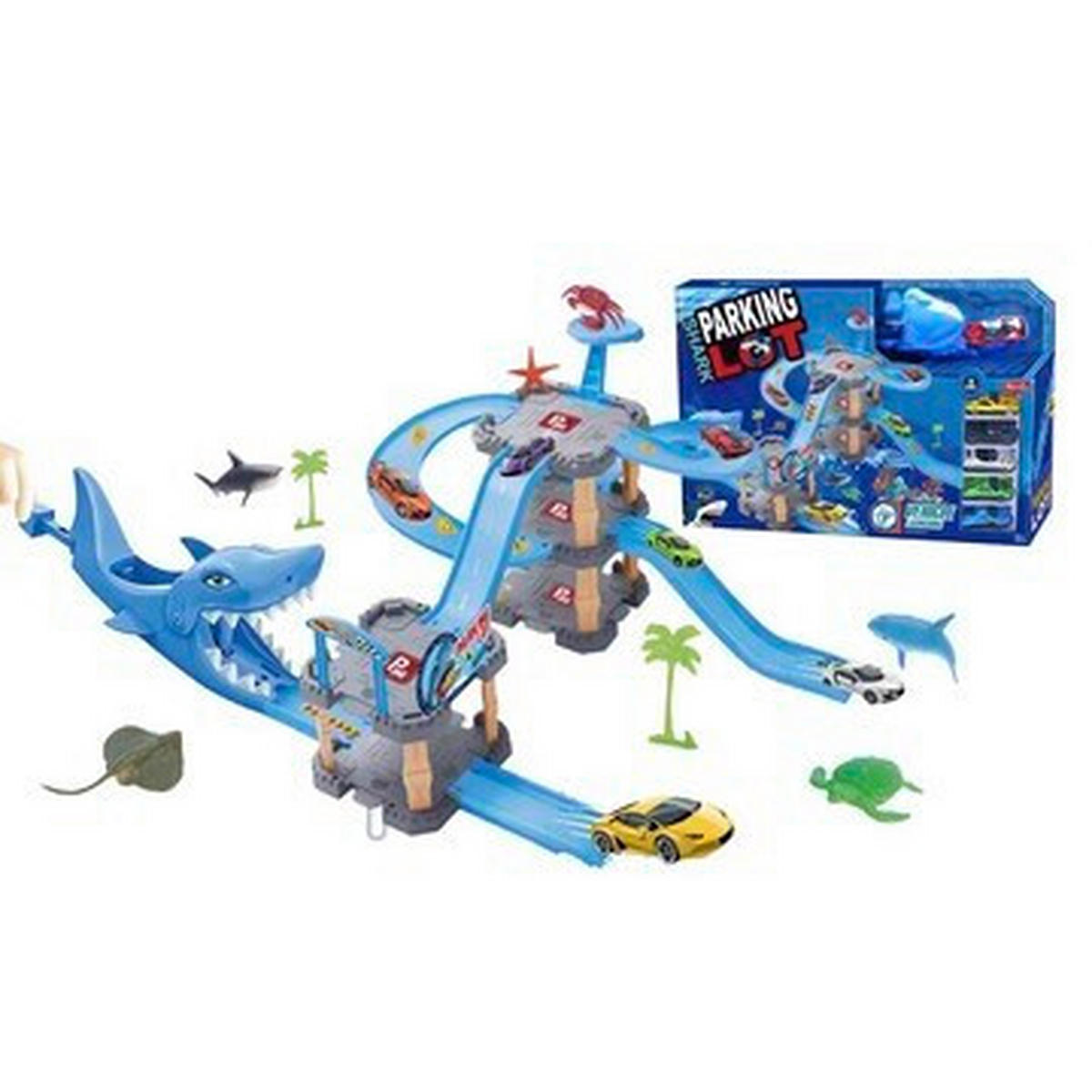 TRKAĆA STAZA ZA AUTE  Denis wroom  - plava, Basics, plastika (46/30/9cm)