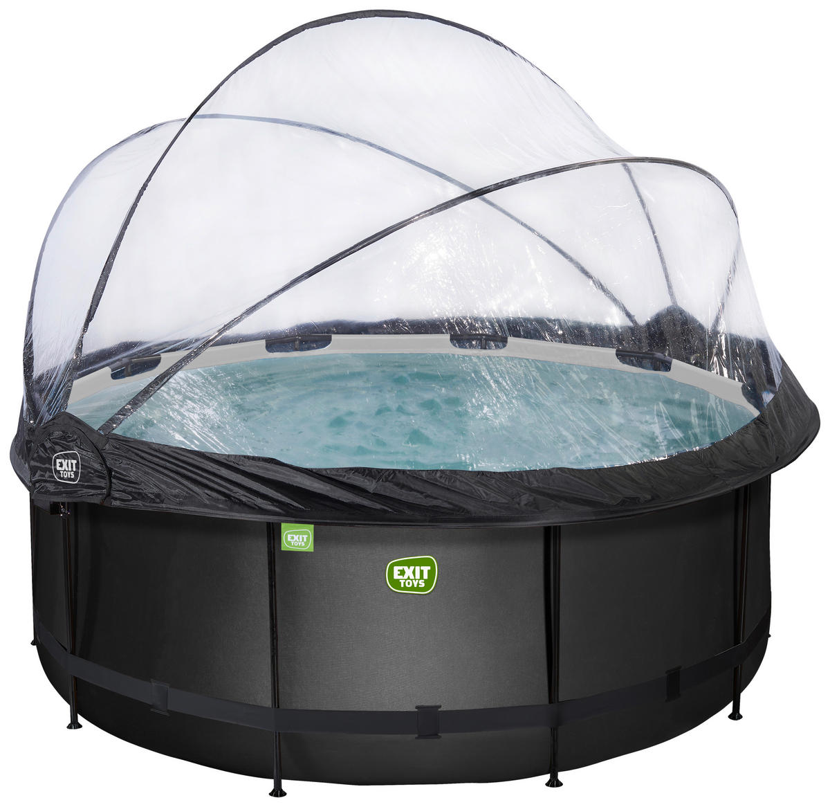 POOL 360/122 cm  - Anthrazit, Konventionell, Kunststoff/Metall (360/122cm) - EXIT Toys