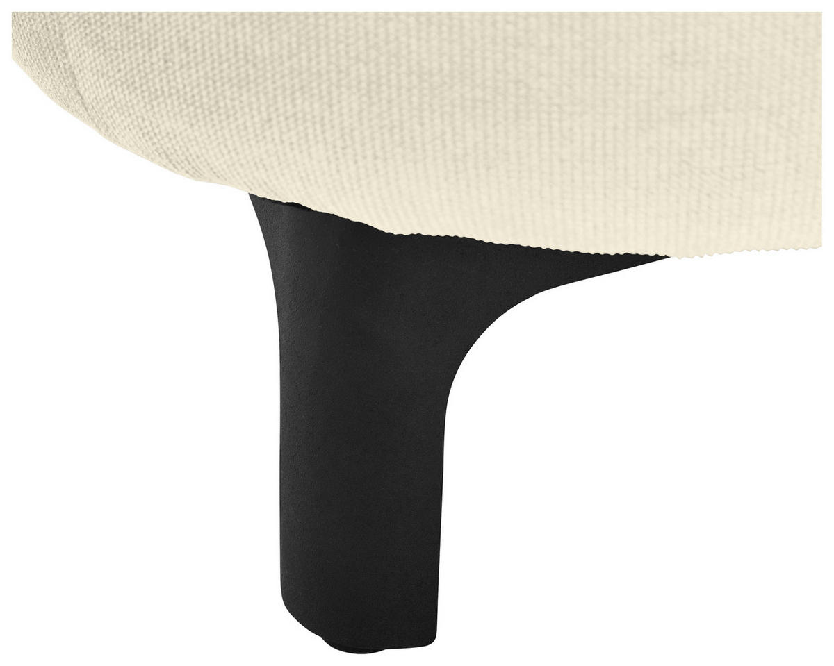3-SITZER-SOFA in Cord, Velours Beige  - Beige/Schwarz, Konventionell, Textil/Metall (228/84/99cm) - Carryhome