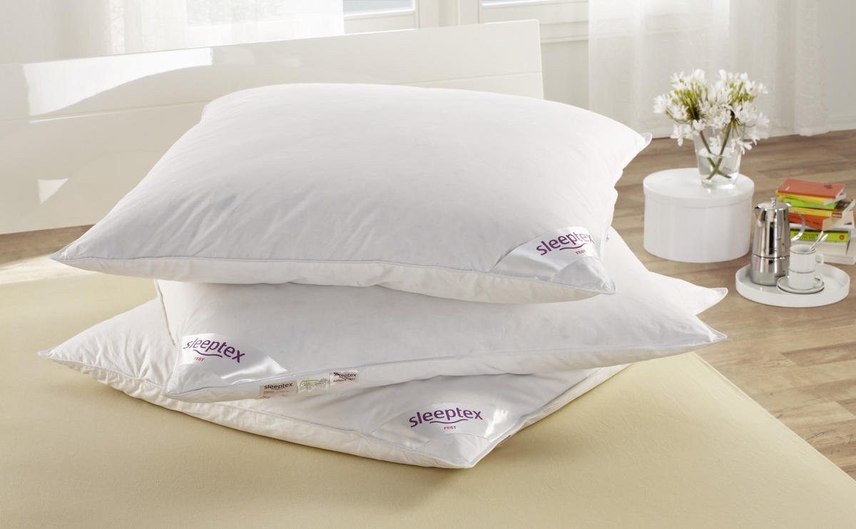 3-KAMMER-KISSEN  Grönland  80/80 cm       - Weiß, Basics, Textil (80/80cm) - Sleeptex