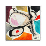 FLACHWEBETEPPICH 85/85 cm Curled Figures  - Multicolor, KONVENTIONELL, Kunststoff/Textil (85/85cm) - Esposa