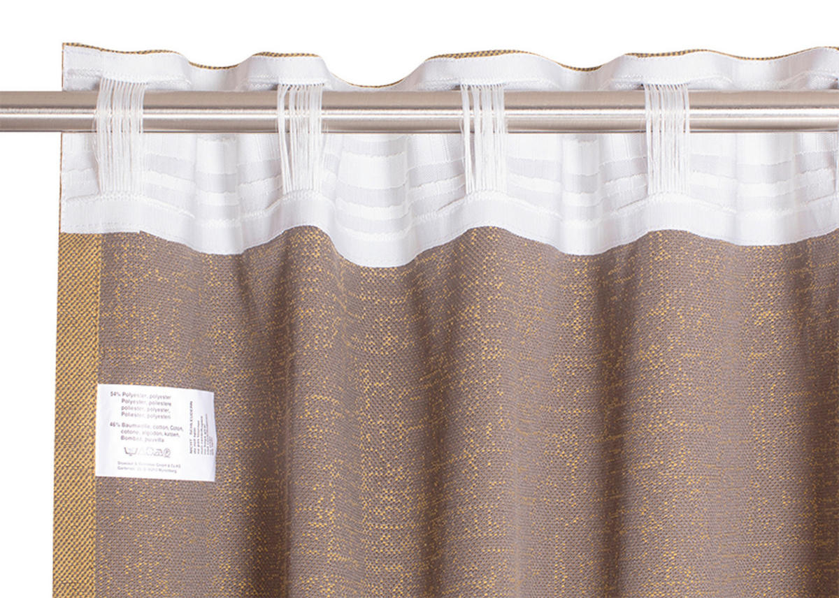 FERTIGVORHANG blickdicht  - Gelb, Basics, Textil (130/250cm) - Schöner Wohnen