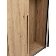 DREHTÜRENSCHRANK  in Kaschmir, Eiche Artisan  - Kaschmir/Schwarz, KONVENTIONELL, Holzwerkstoff/Metall (312,4/226,5/61,5cm) - Carryhome
