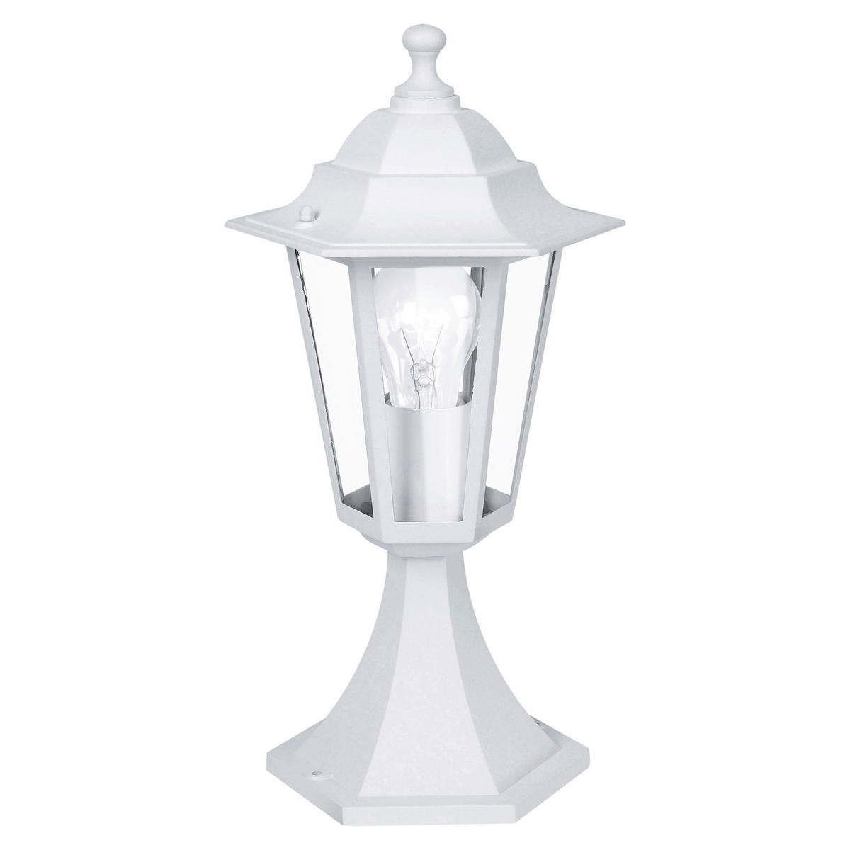 AUßENSTEHLEUCHTE   - Klar/Weiß, Basics, Glas/Metall (19,5cm) - Eglo
