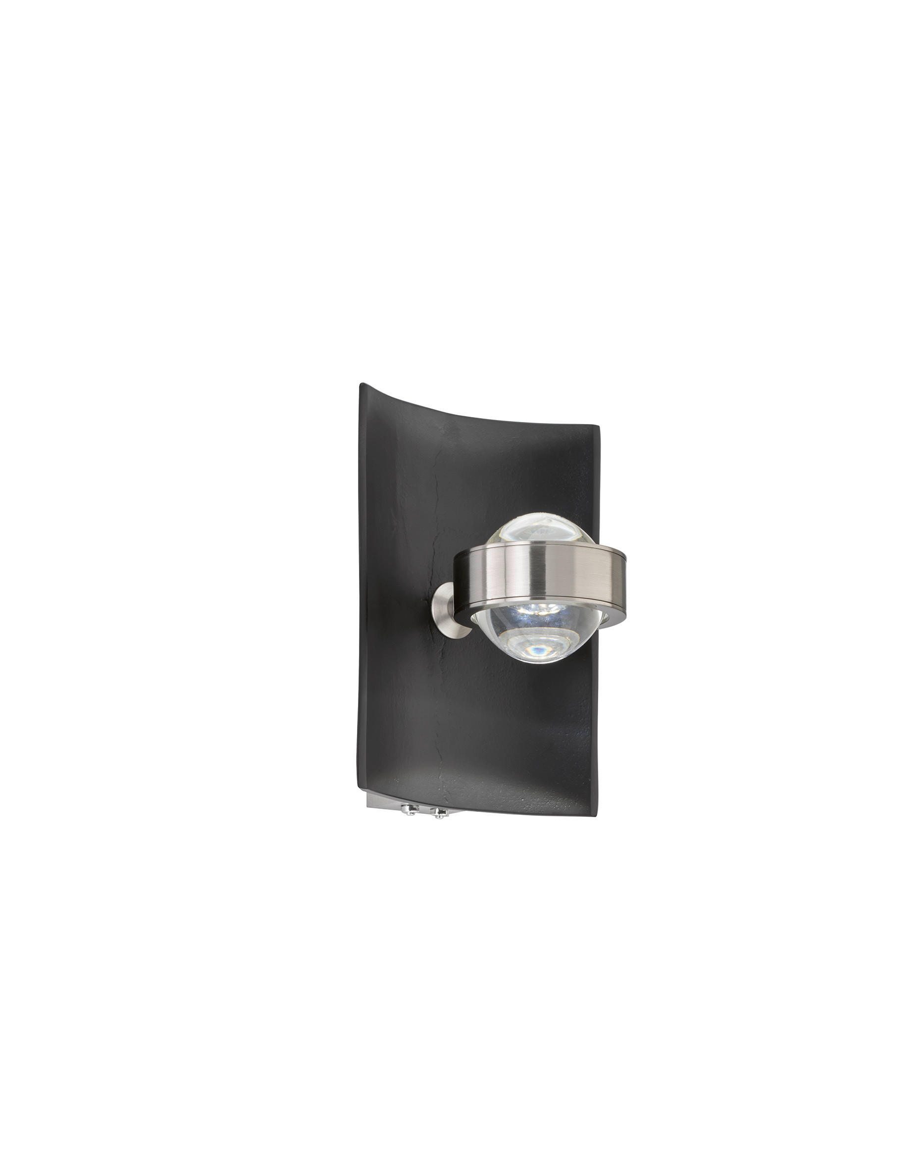 LED-WANDLEUCHTE 21/16/5 cm   - Schwarz, Design, Metall (21/16/5cm) - Fischer & Honsel