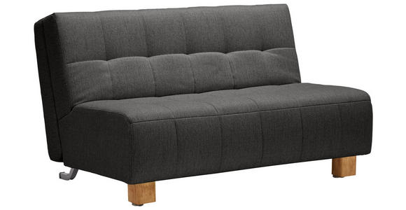 SCHLAFSOFA Webstoff Anthrazit  - Anthrazit/Naturfarben, Design, Holz/Textil (145/92/102cm) - Novel