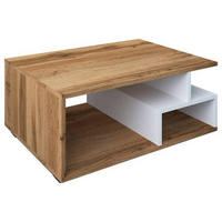 SOFFBORD i trämaterial  - vit/honungsek, Modern, trämaterial/plast (80/40/50cm) - MID.YOU