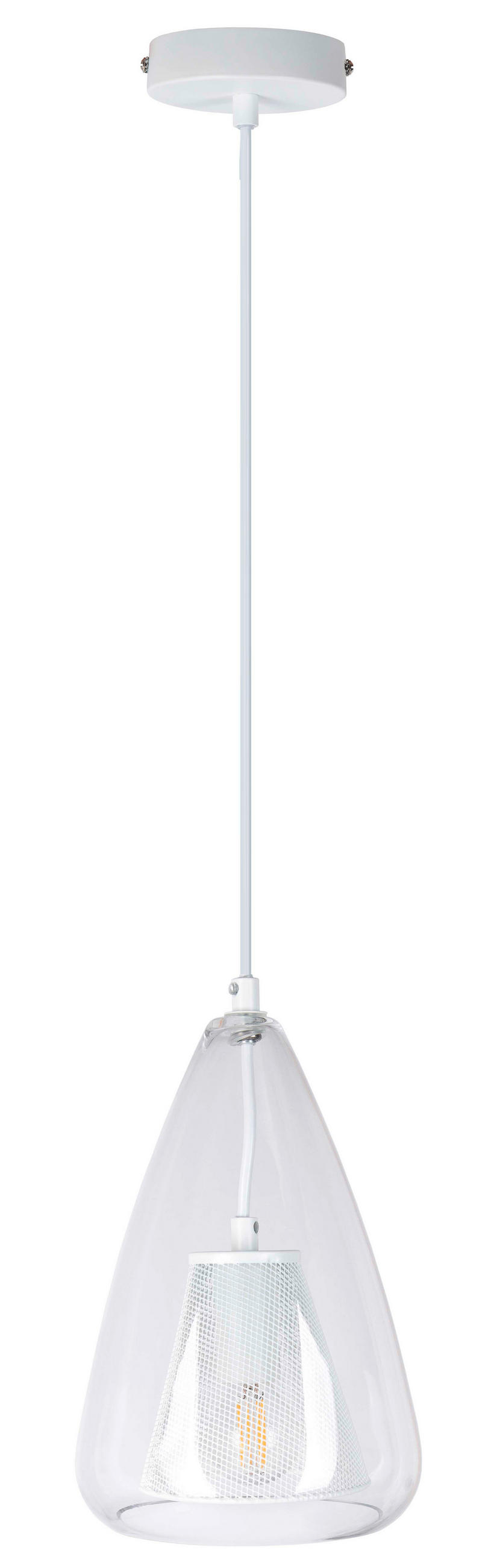 LUSTER  16,5/150 cm      - bela, Dizajnerski, metal (16,5/150cm)