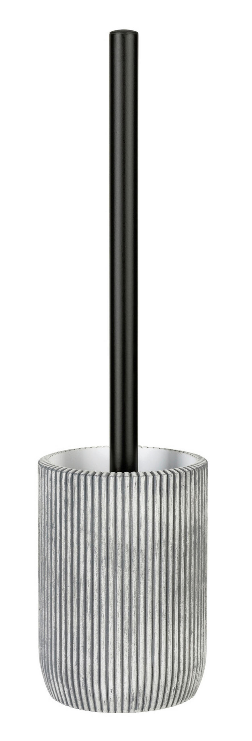 WC-BÜRSTENGARNITUR - Schwarz/Grau, KONVENTIONELL, Kunststoff/Metall (9,5/37/9,5cm) - Schöner Wohnen