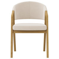 ARMLEHNSTUHL  Stoffauswahl Mikrofaser  Weiß, Eichefarben  - Eichefarben/Weiß, KONVENTIONELL, Holz/Textil (59/96/60cm) - Carryhome