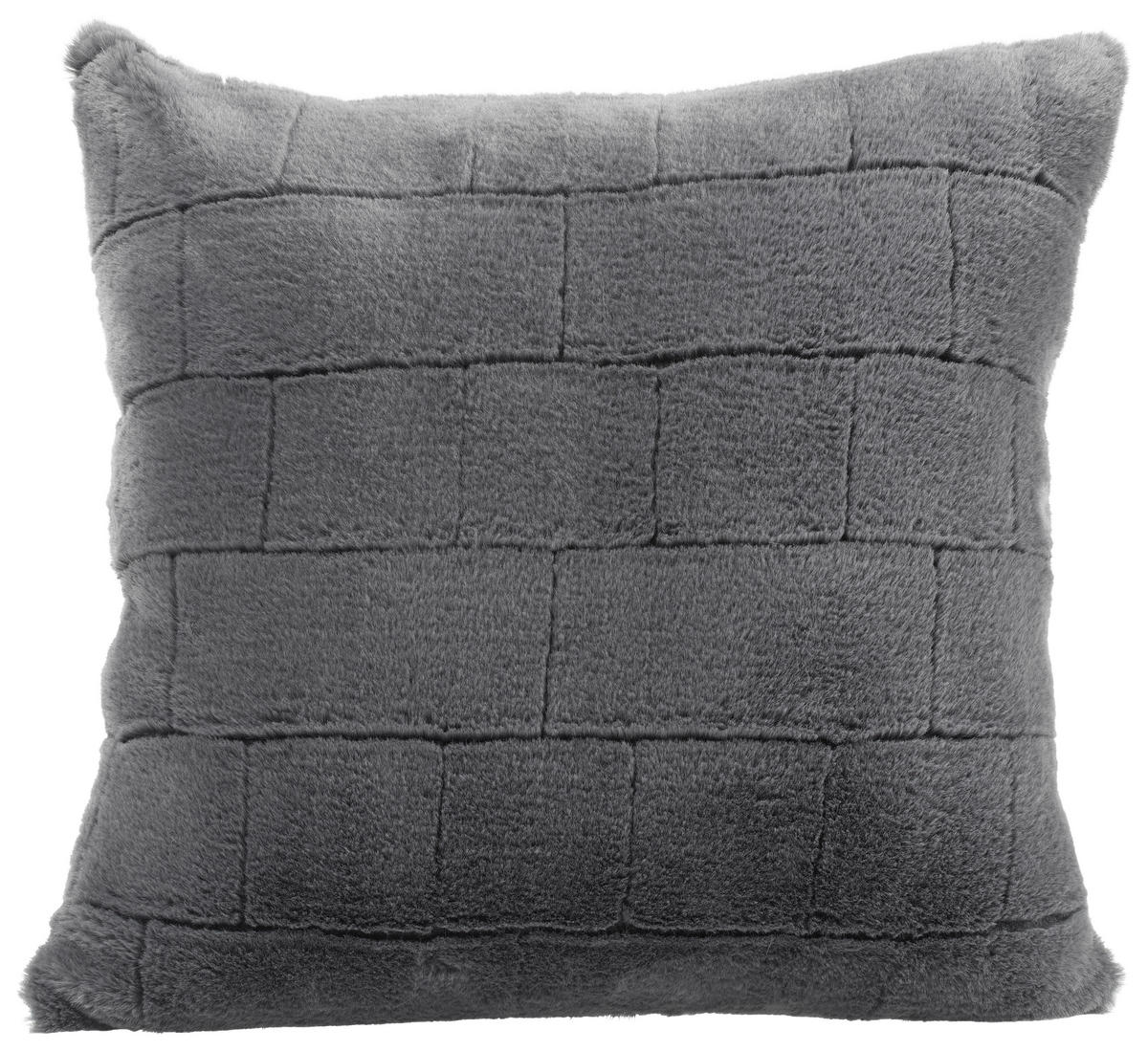 POTAH NA POLŠTÁŘ  48/48 cm - antracitová, Konvenční, textil (48/48cm) - Dieter Knoll