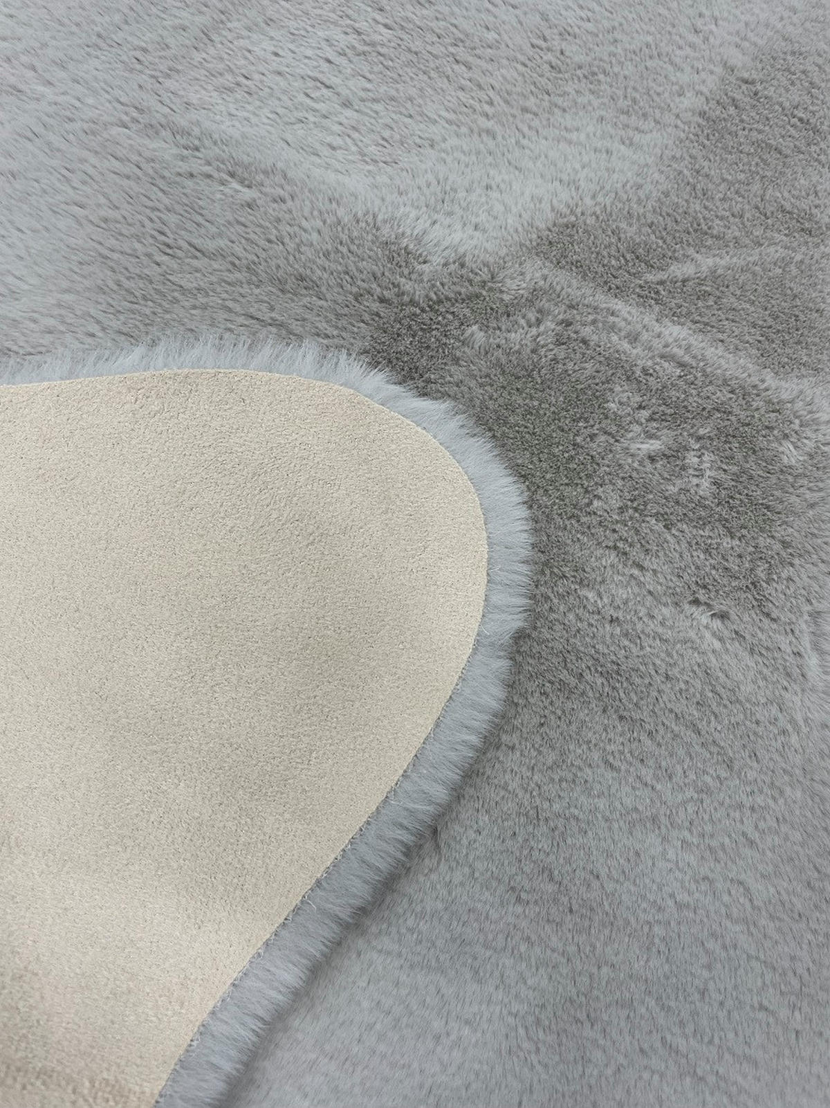 KUNSTFELL 60/90 cm Silberfarben  - Silberfarben, KONVENTIONELL, Textil (60/90cm) - Novel