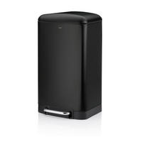TRETEIMER 30 l  Metall  - Schwarz, Basics, Kunststoff/Metall (34/30,5/61cm) - Kela