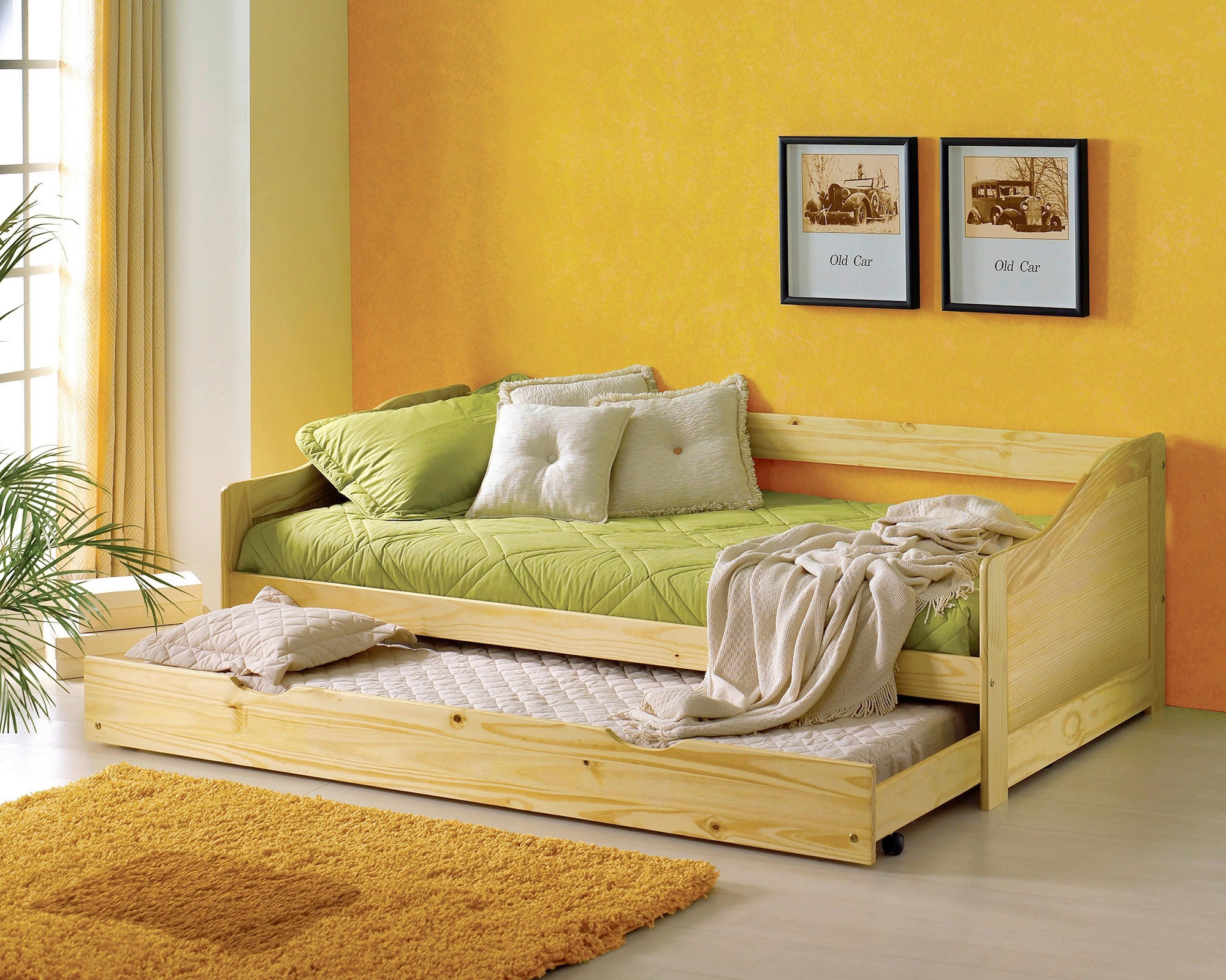 STAURAUMBETT 90/200 cm  in Naturfarben  - Naturfarben, Natur, Holz (90/200cm) - Livetastic