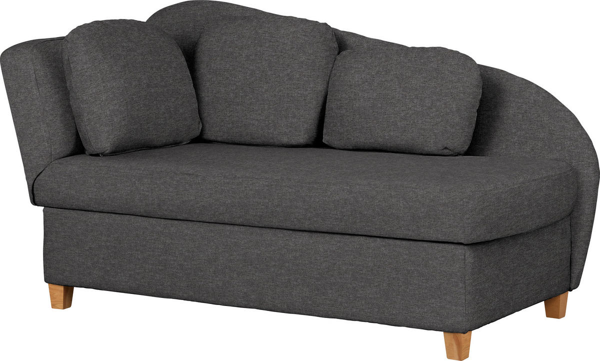 LIEGE in Flachgewebe Anthrazit  - Anthrazit, Lifestyle, Holz/Textil (85/97/180cm) - Novel